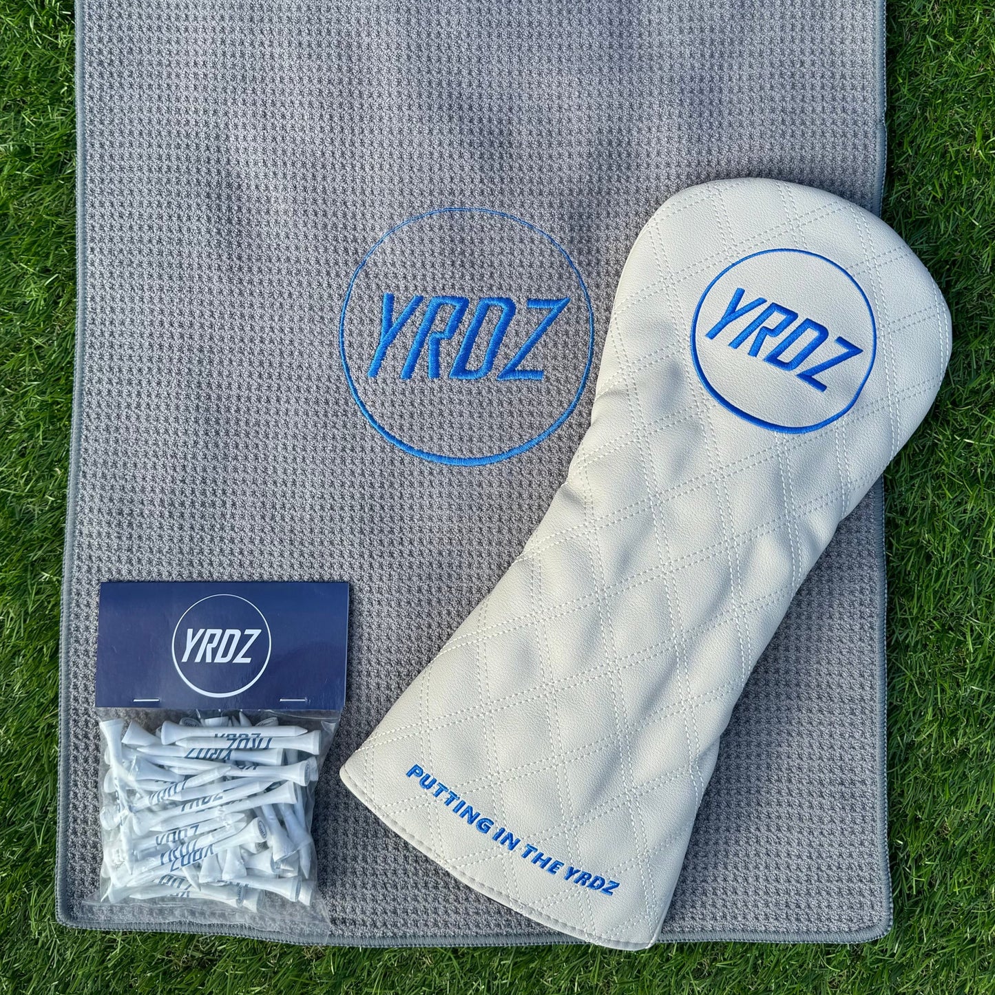 YRDZ Head Cover, Towel & Tees Combo Saver