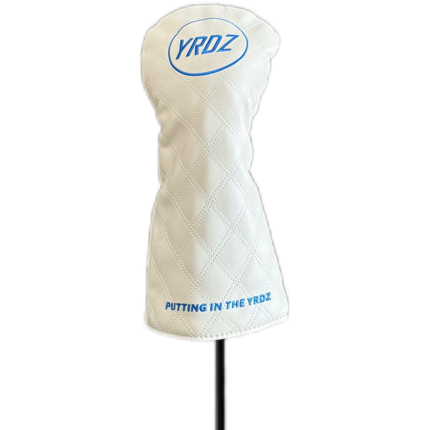 YRDZ Blue Golf Hat & White Head Cover Combo Saver