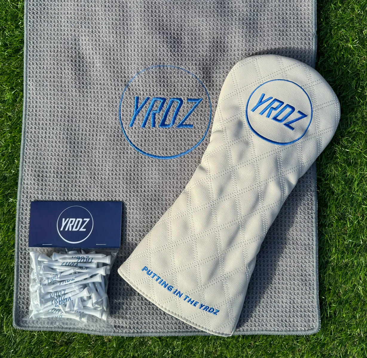 YRDZ Head Cover, Towel & Tees Combo Saver