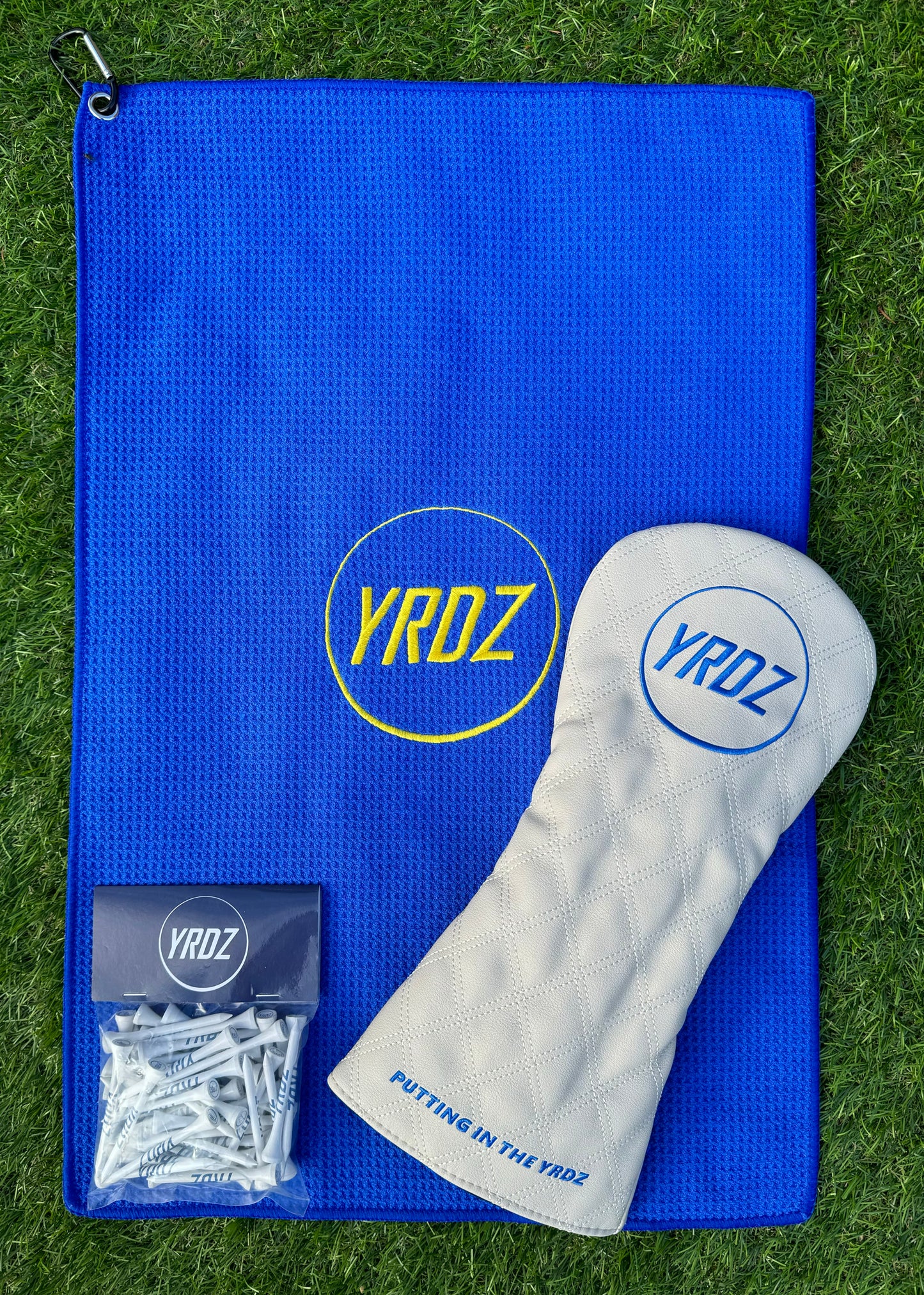 YRDZ Head Cover, Towel & Tees Combo Saver