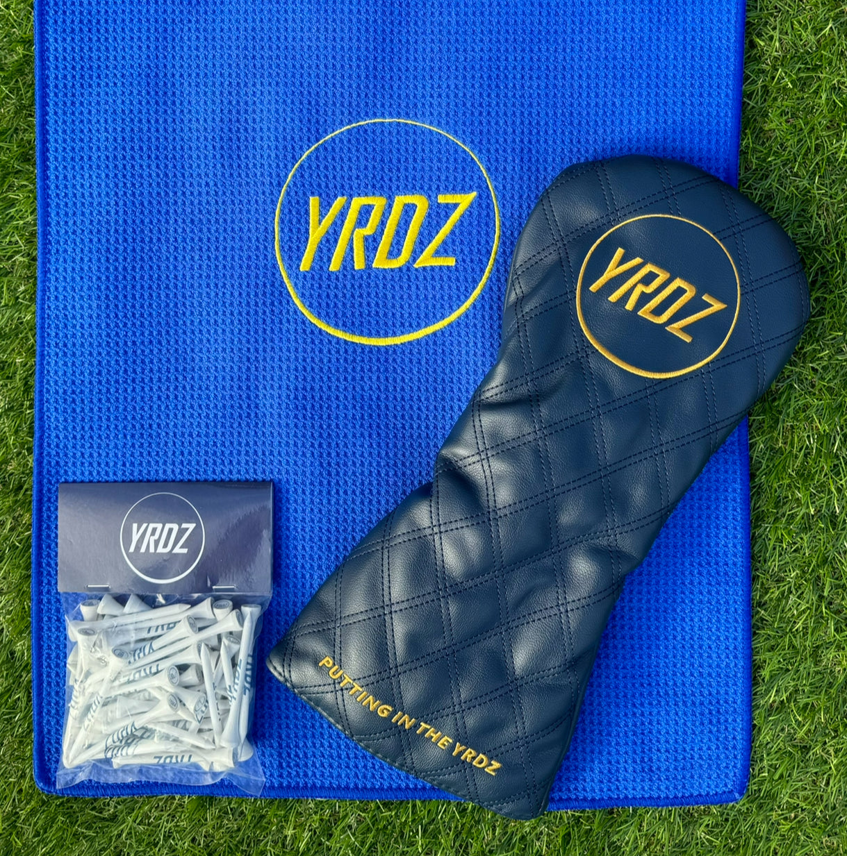 YRDZ Head Cover, Towel & Tees Combo Saver