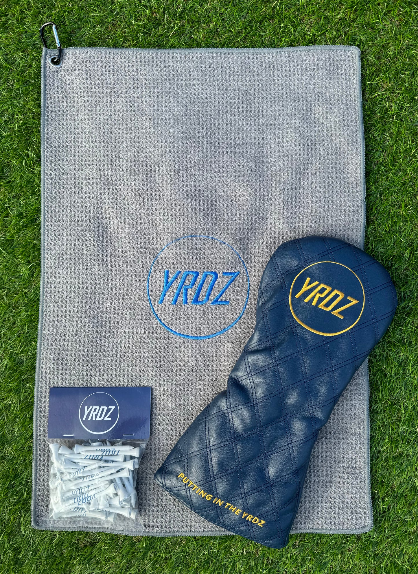 YRDZ Head Cover, Towel & Tees Combo Saver