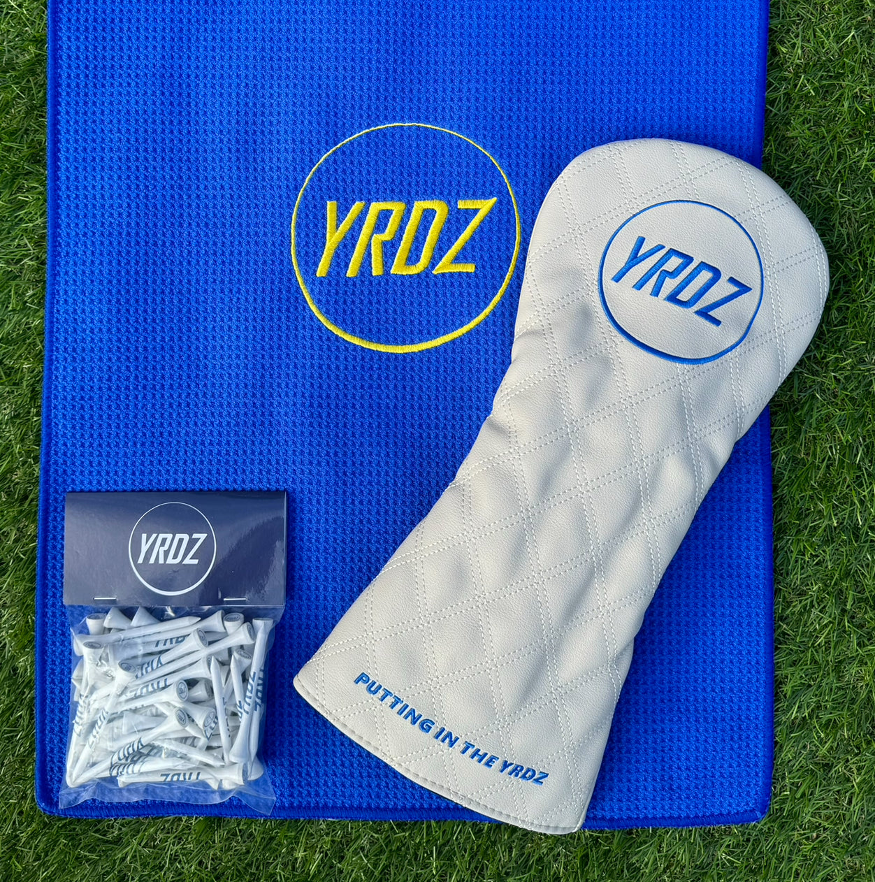 YRDZ Head Cover, Towel & Tees Combo Saver