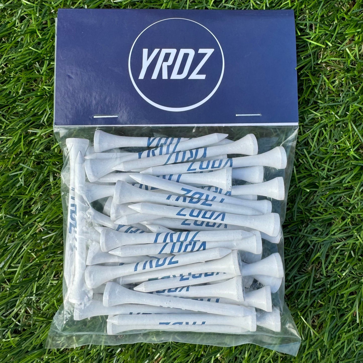 YRDZ Grey Towel, Blue Hat & 50 Tees Combo Saver