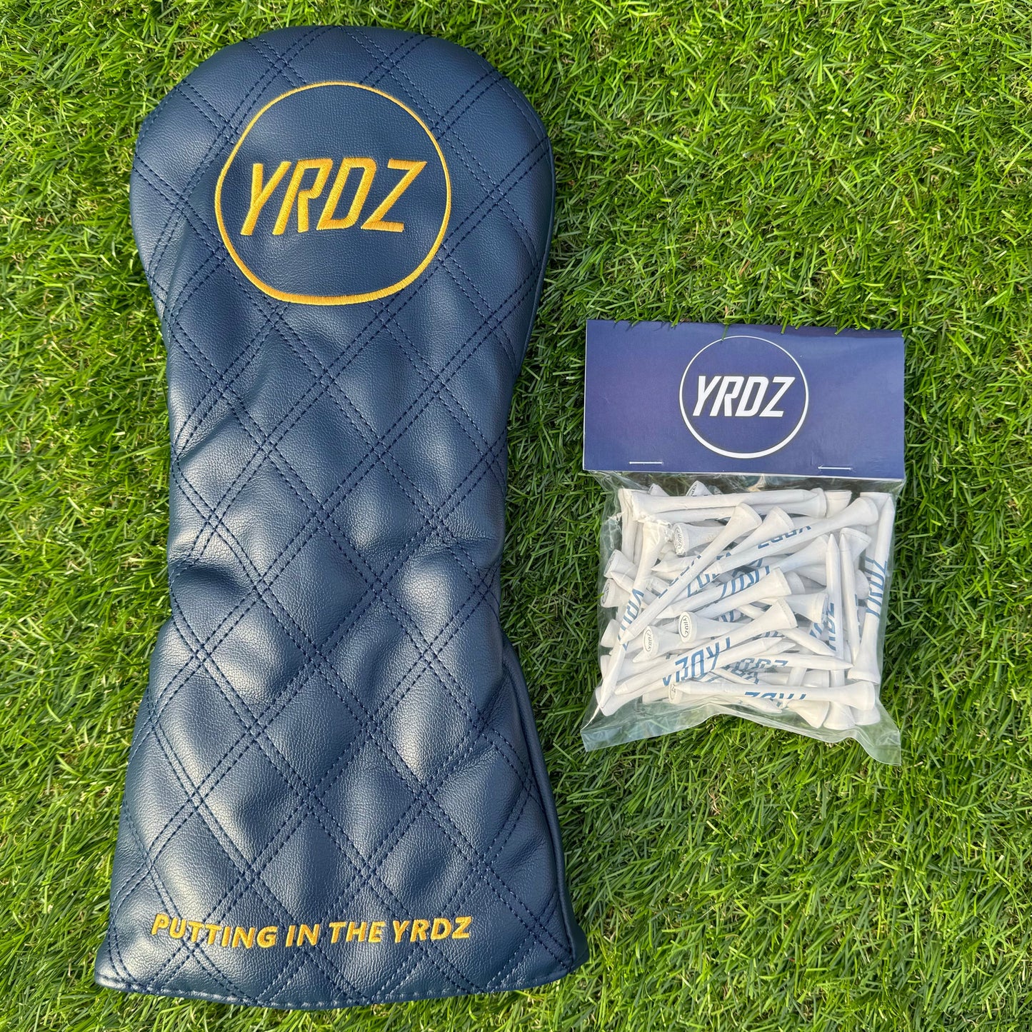 YRDZ Head Cover & Tees Combo Saver-Blue